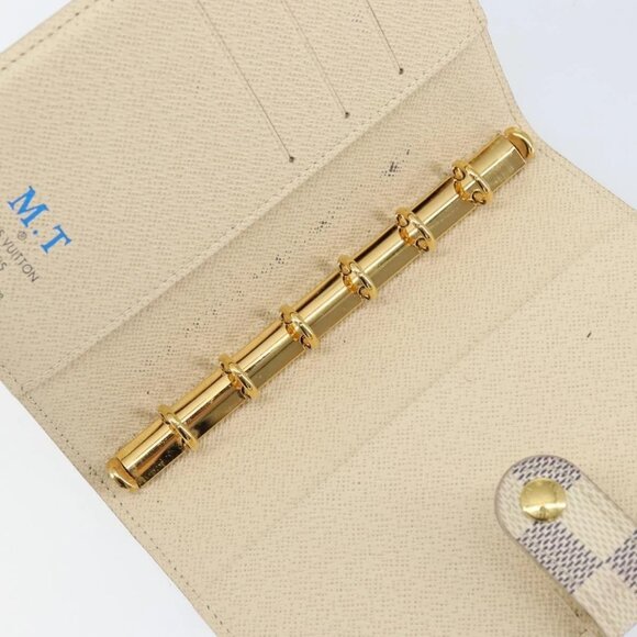 LOUIS VUITTON Damier Azur Agenda PM Day Planner Cover R20706 LV Auth 130831 - Picture 13 of 16